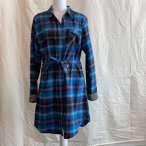 Plaid flannel dress